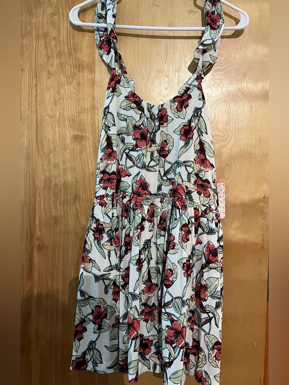 Free People Floral Sleeveless Sundress with Twisted Straps